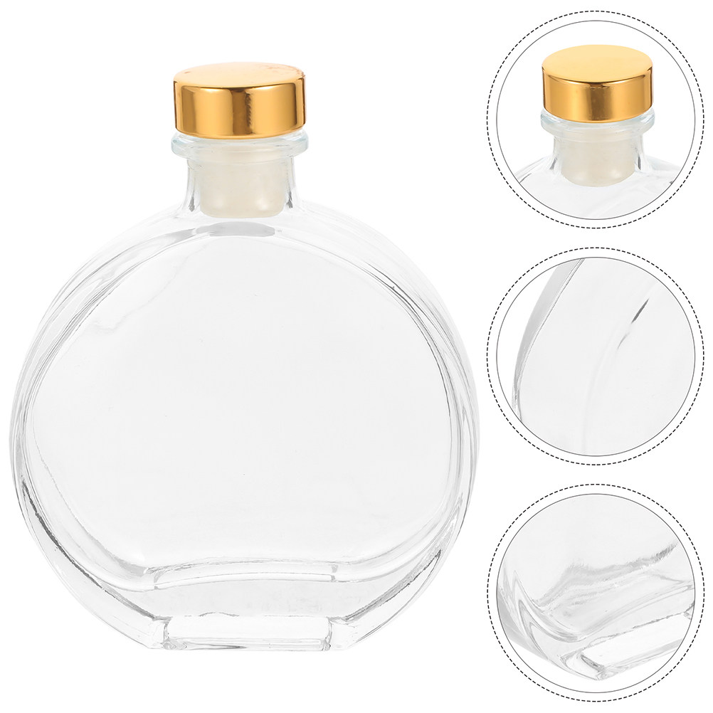 Home Fragrance Jar - 1Set Refillable Aromatherapy Glass Bottle Essential