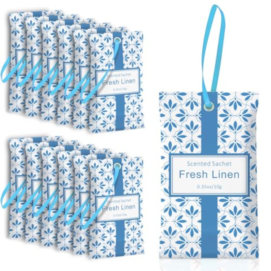 Home Fragrance Sachet - for Drawers and Closets, Linen Scent