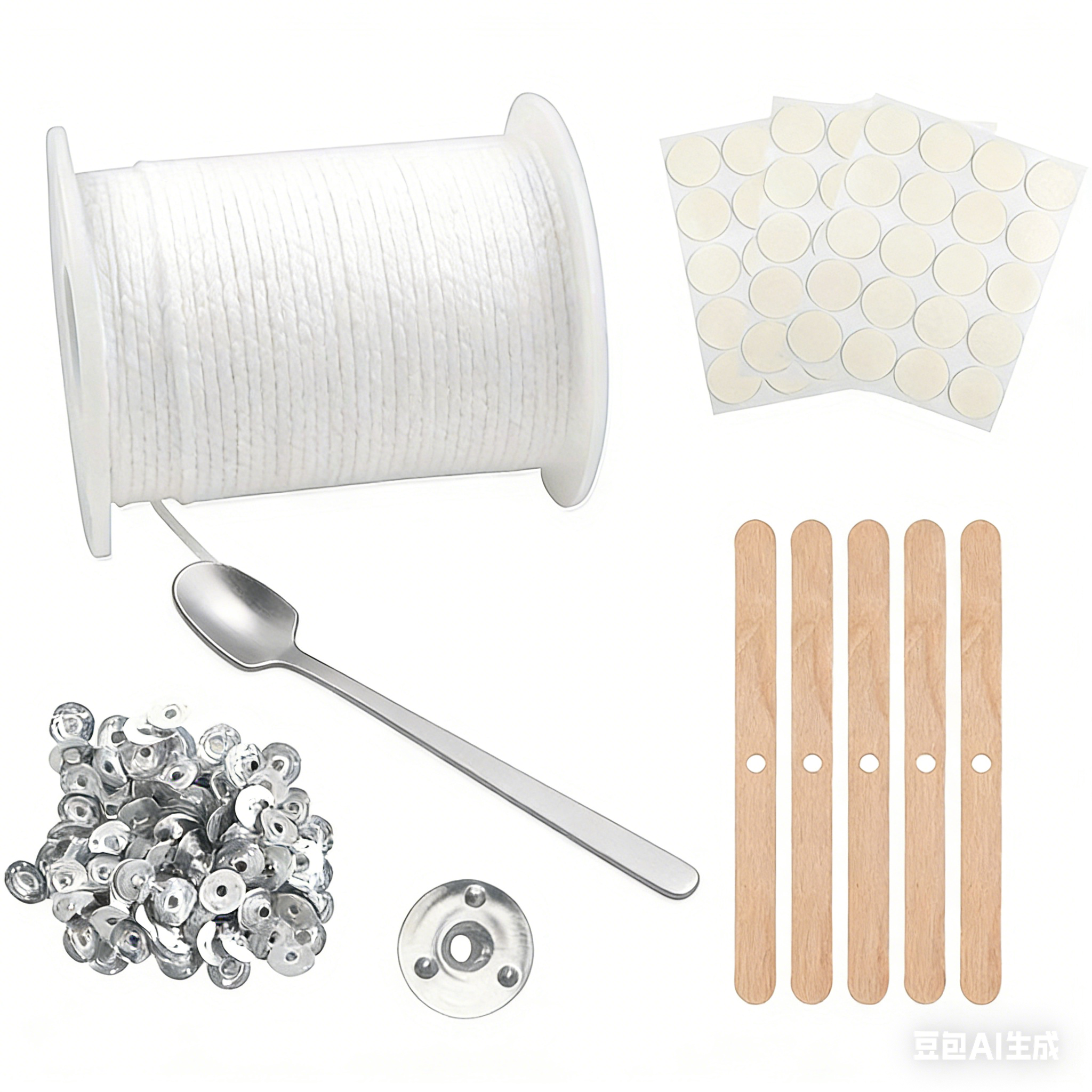 Wooden Wick Candle - Premium DIY Candle Making Kit: 200ft