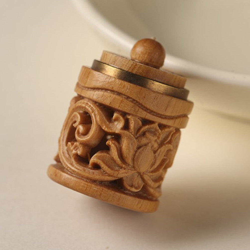 Aroma Bead Sachet - 2Pcs Carved Wooden Aroma Beads Sachet