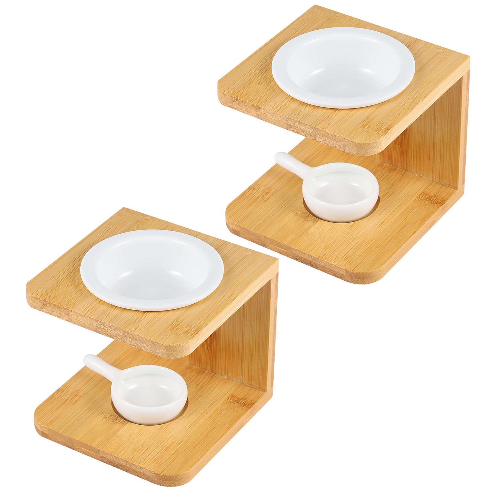 Home Fragrance Oils For Oil Burners - 2Sets Bamboo Incense Burner Eco-Friendly Tealight