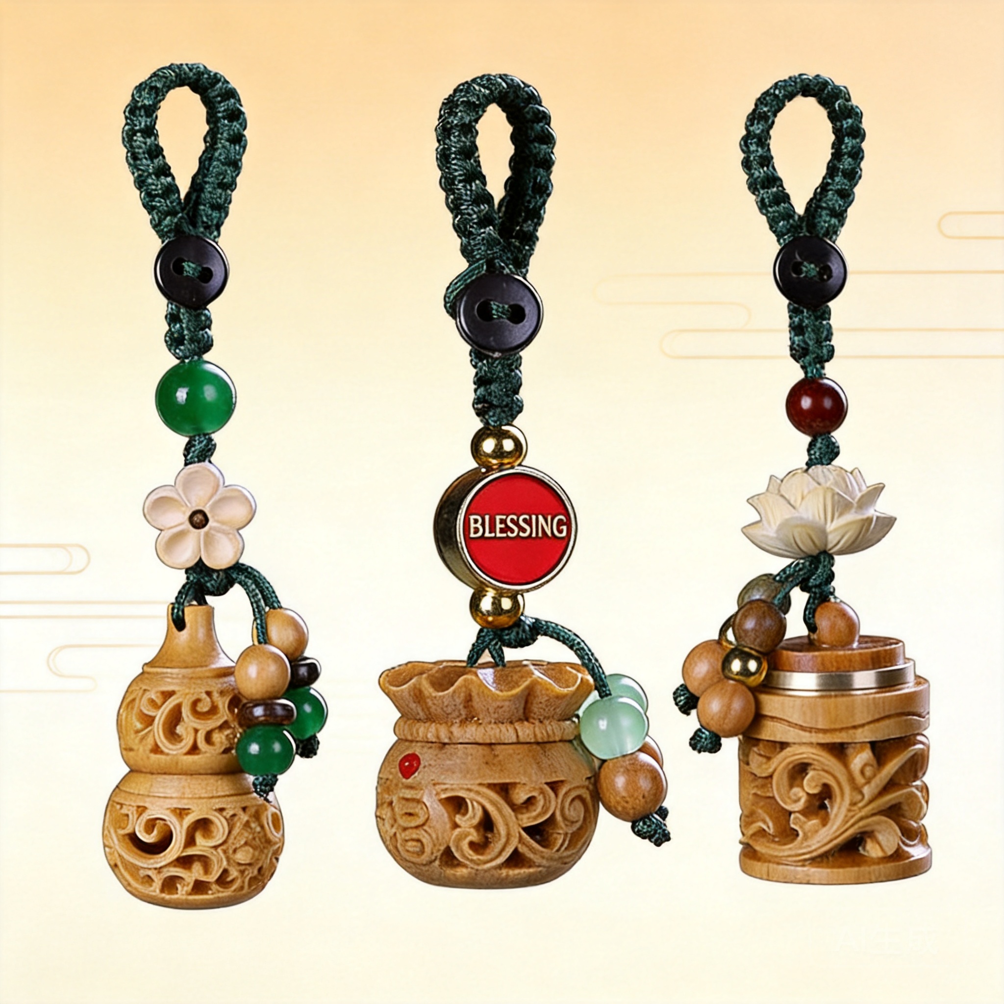 Wooden Hollow Carved Chinese S – Aroma Bead Sachet recenzja i cena