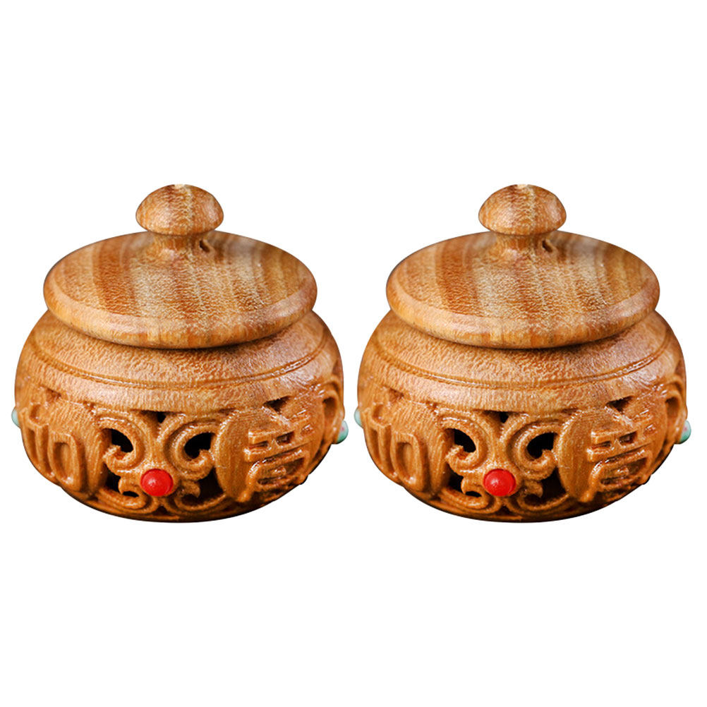 2Pcs Hollow Carved Wood Aroma  – Aroma Bead Sachet recenzja i cena