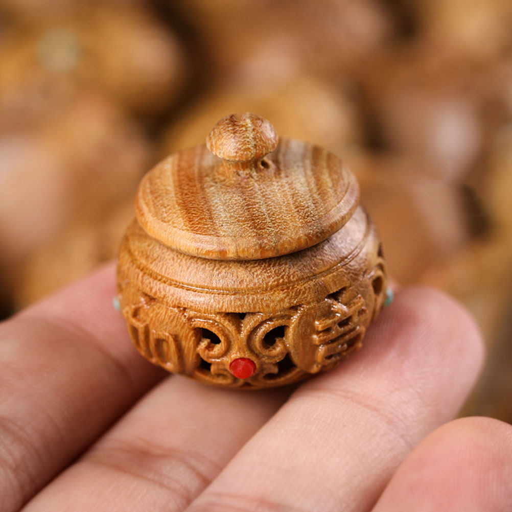 2Pcs Hollow Carved Wood Aroma  – Aroma Bead Sachet recenzja i cena