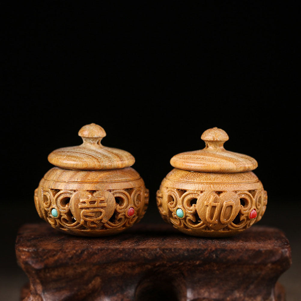 2Pcs Hollow Carved Wood Aroma  – Aroma Bead Sachet recenzja i cena