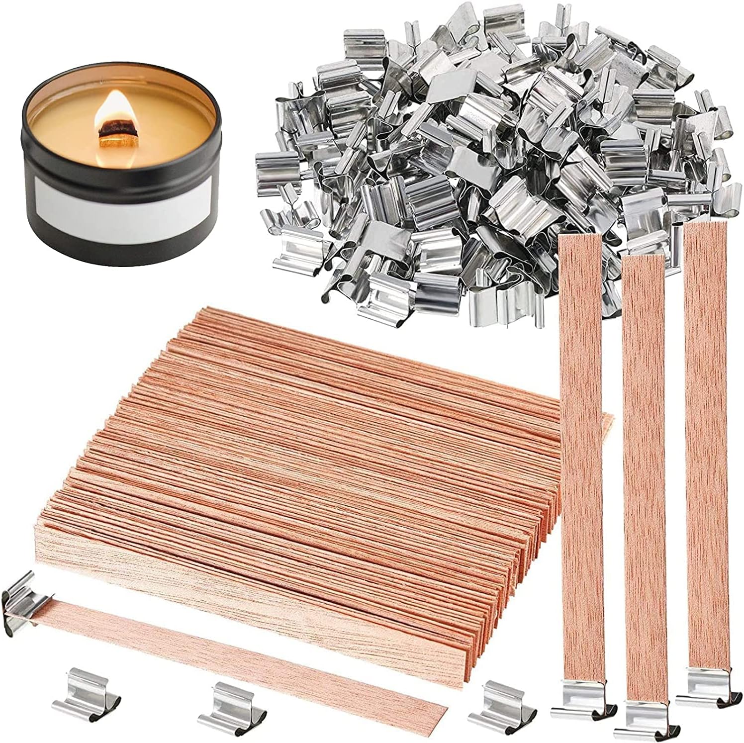 10-100PCS Scented Candle Wood  – Wooden Wick Candle recenzja i cena