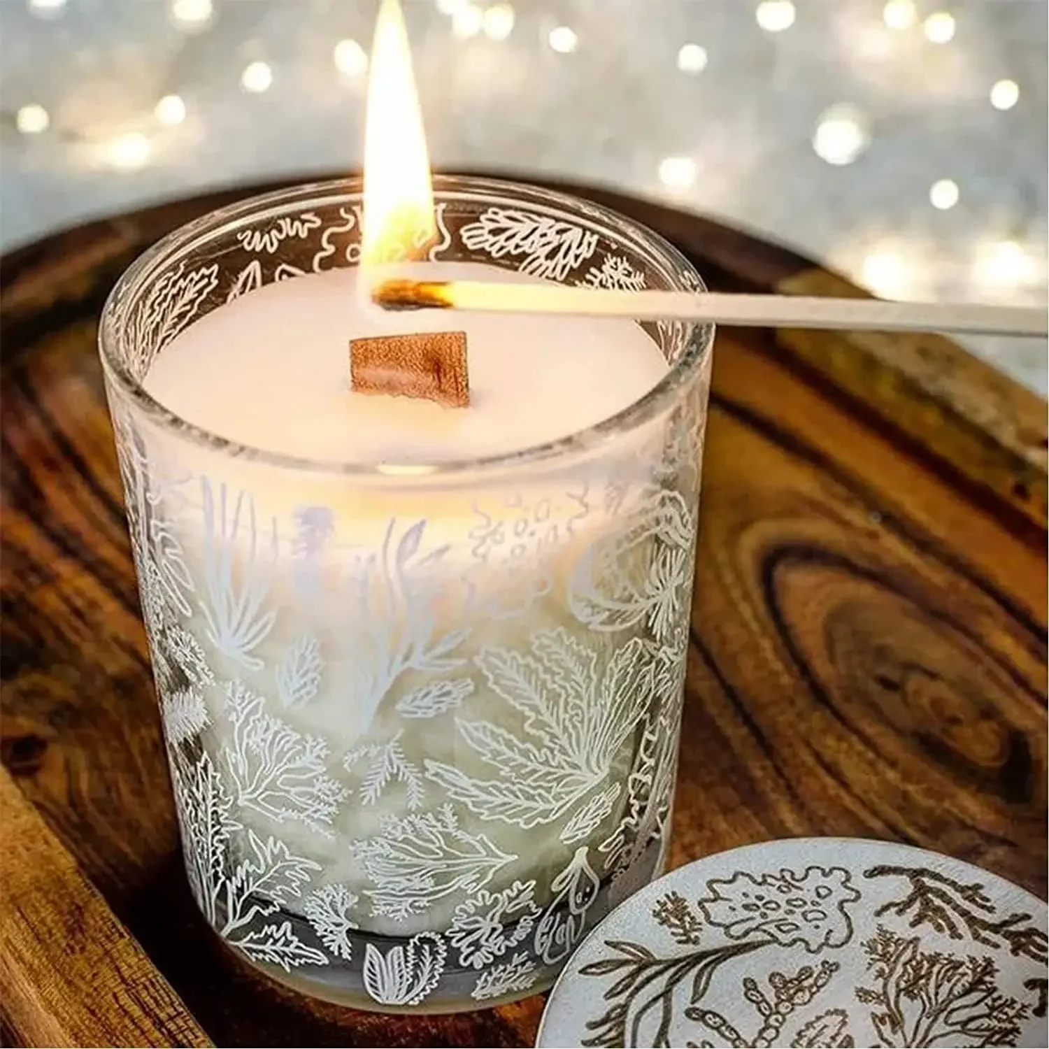 Handmade Soy Wax Candle Wooden – Wooden Wick Candle recenzja i cena
