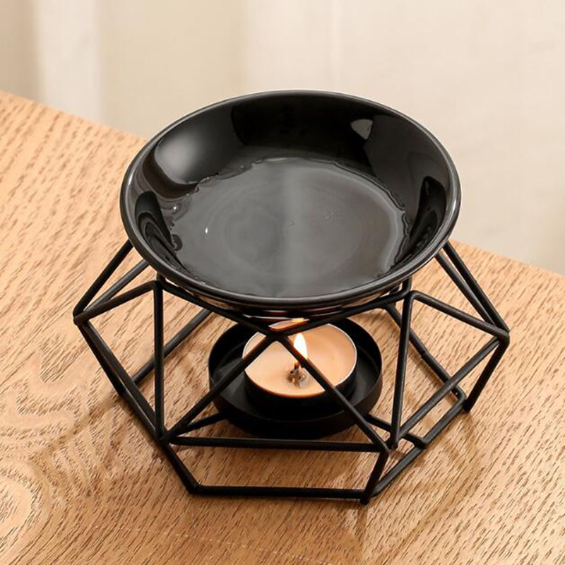 Ceramic Bowl Iron Rack Black C – Home Fragrance Oils For Oil Burners recenzja i cena