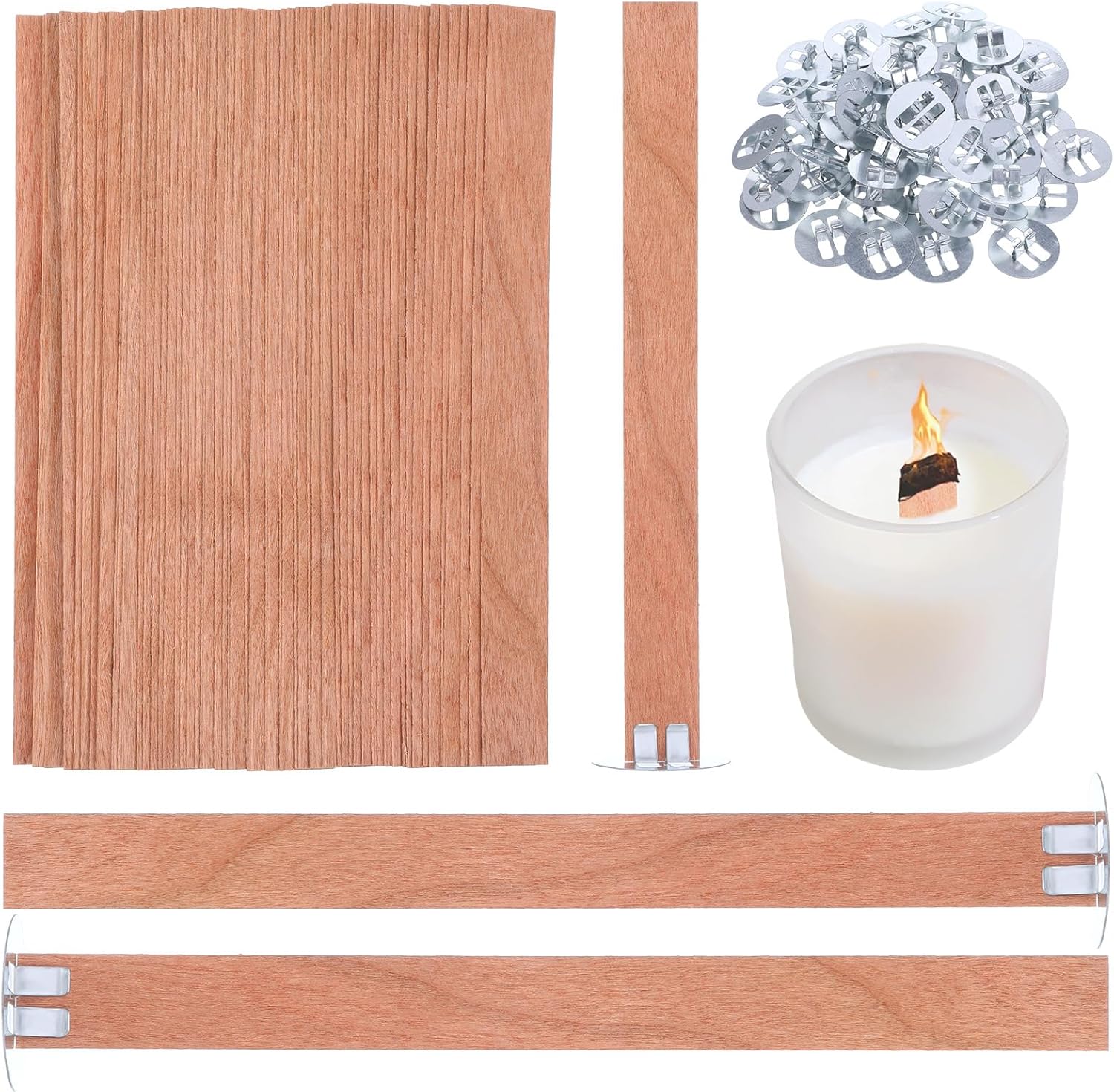 60Pcs Wood Wicks for Candles M – Wooden Wick Candle recenzja i cena