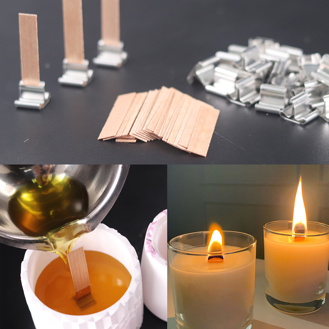 30Pcs Wooden Candle Wicks Set  – Wooden Wick Candle recenzja i cena