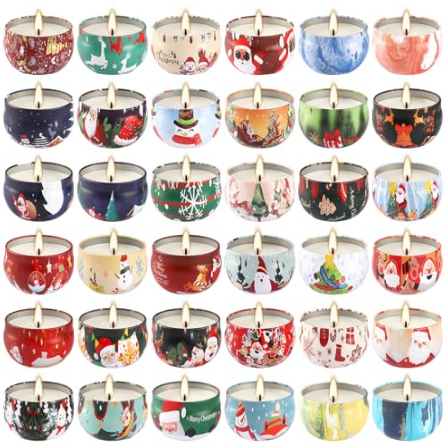 36 Pack Christmas Scented Cand – Home Fragrance Jar recenzja i cena